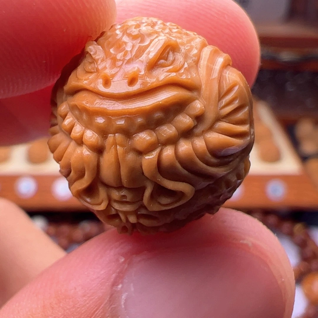 猴头核桃吊坠精修金蝉三通16