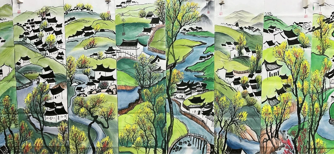 【四季】精品八条屏装饰画通用链接