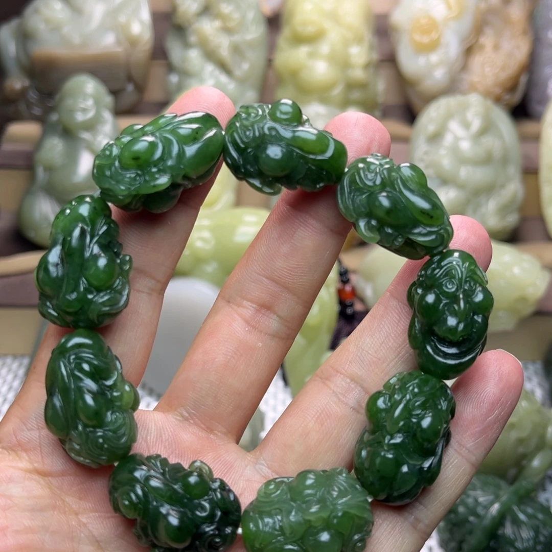 和田玉（碧玉）未镶嵌手串
