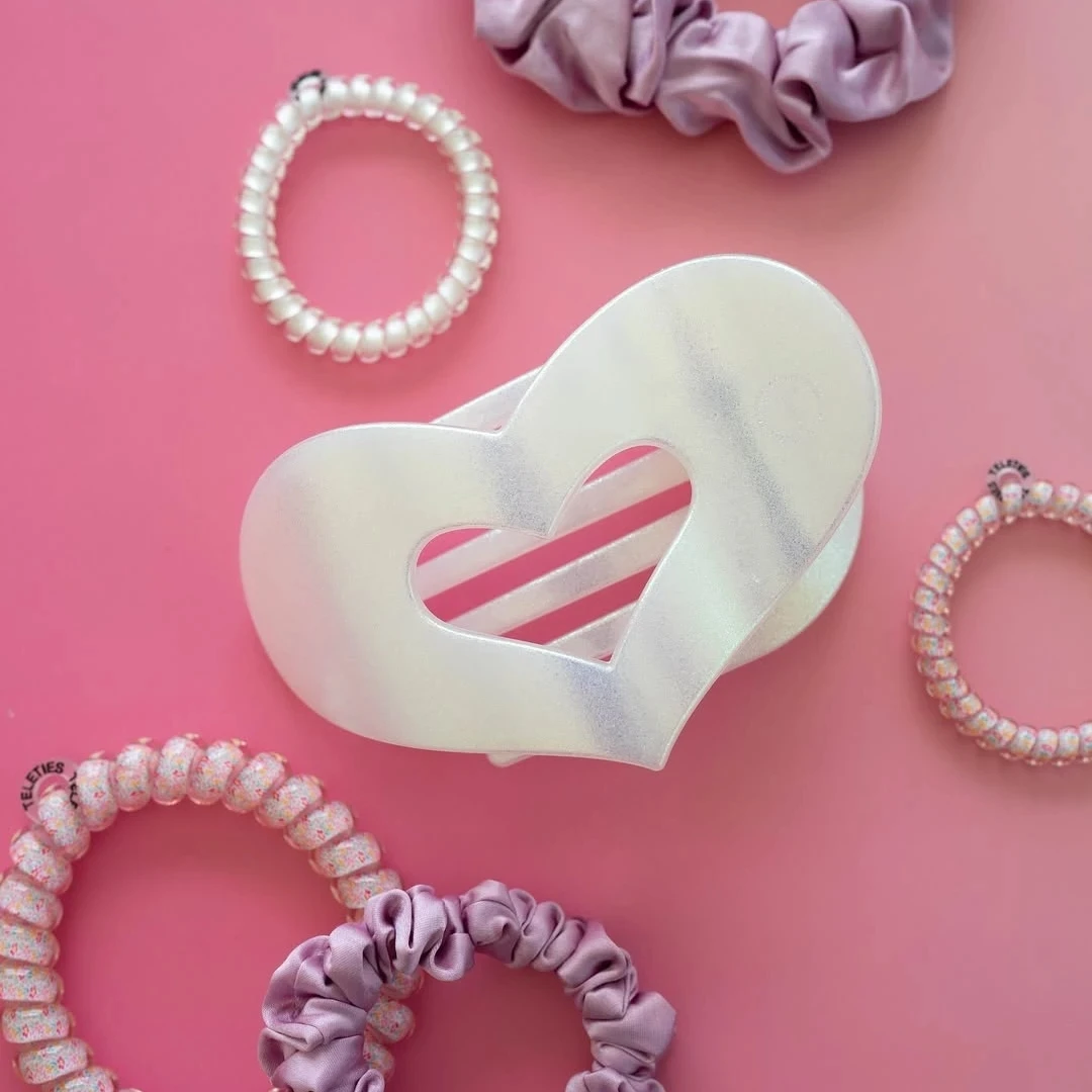 TELETIES美国扁平发夹抓夹后脑勺贝壳夹发抓发饰鲨鱼夹小众个性