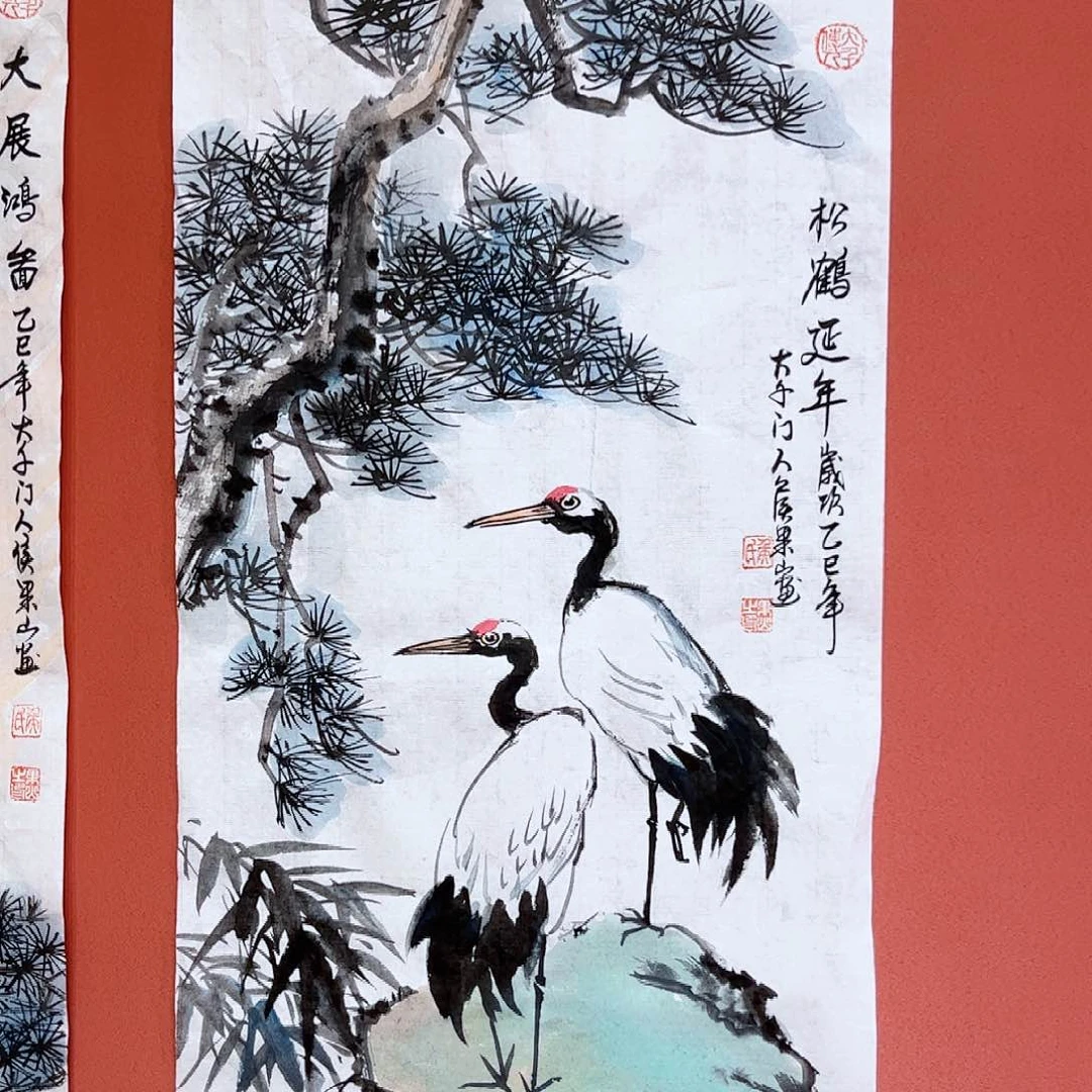 国画侯果山老师亲笔手绘作品朵