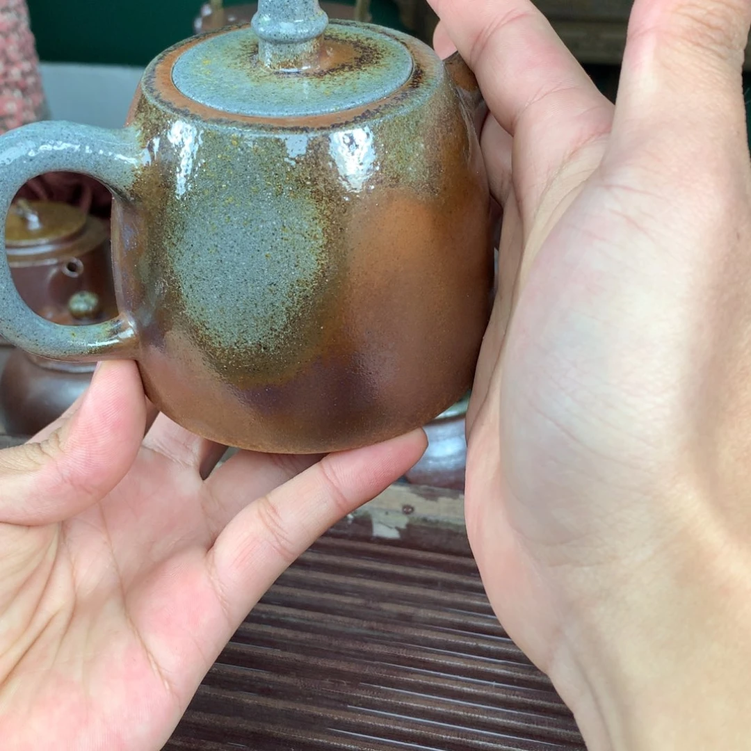 紫砂茶壶纯自然柴烧