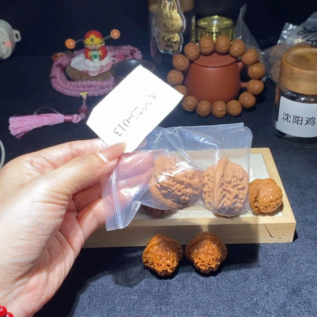 因***果吊坠文玩核桃红锦鲤36