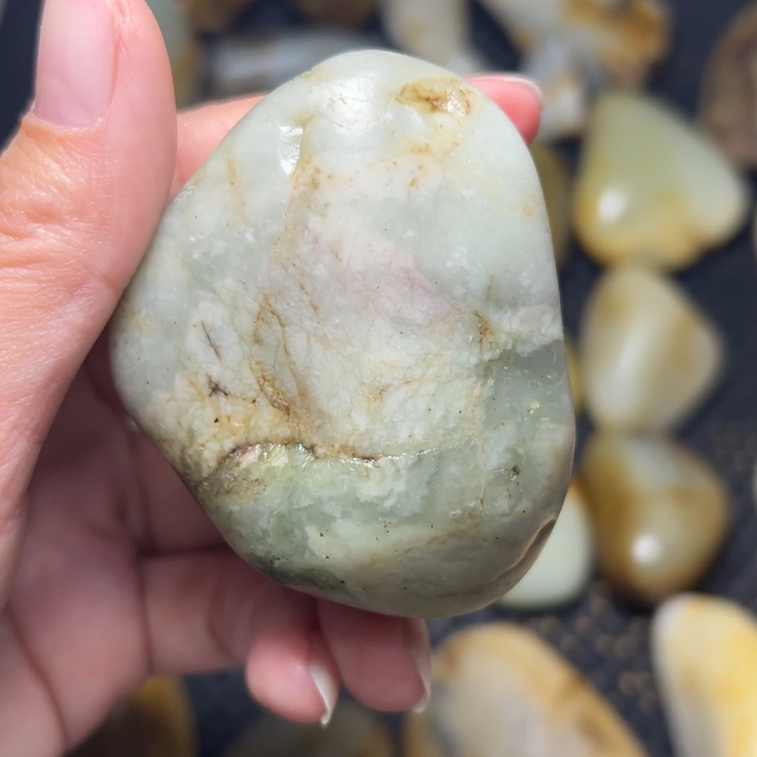 和田玉未镶嵌挂件A46