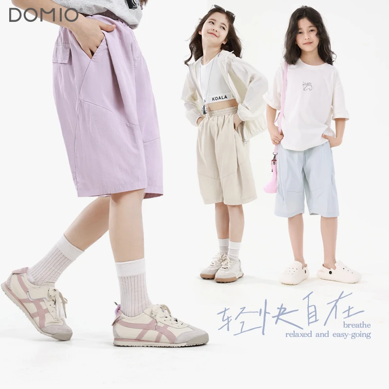 女童短裤25春夏新款儿童裤子夏季大童5分裤休闲裤亲子运动裤童装