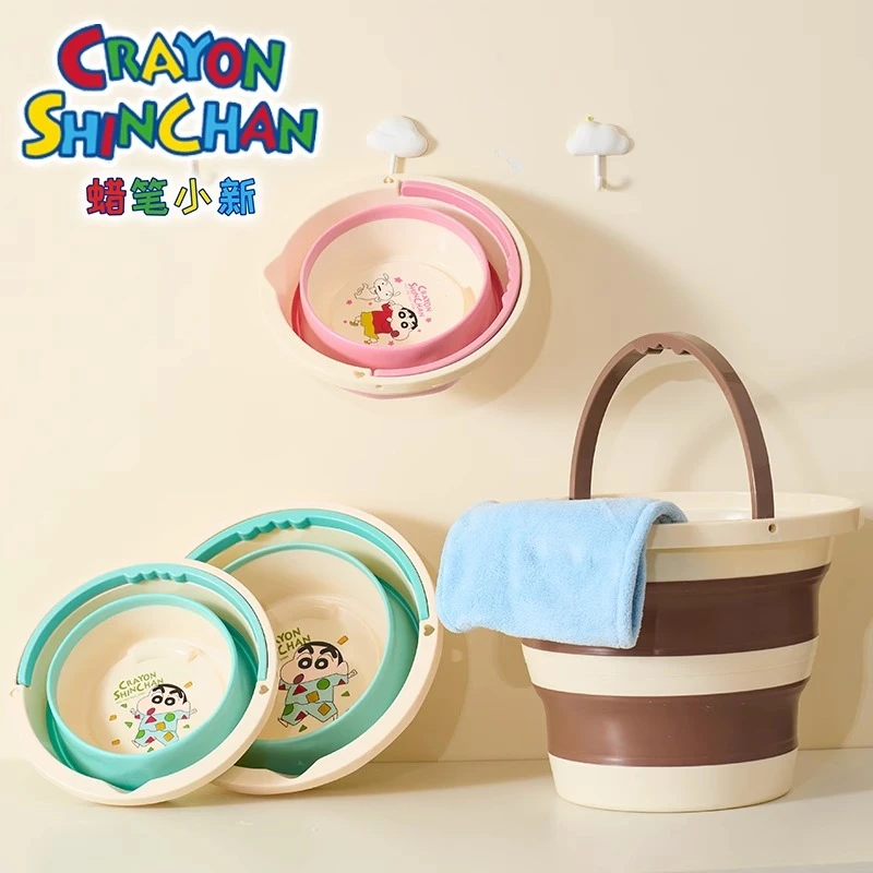 蜡笔小新儿童专用泡脚桶过小腿宝宝小孩家用可折叠小号高深洗脚盆