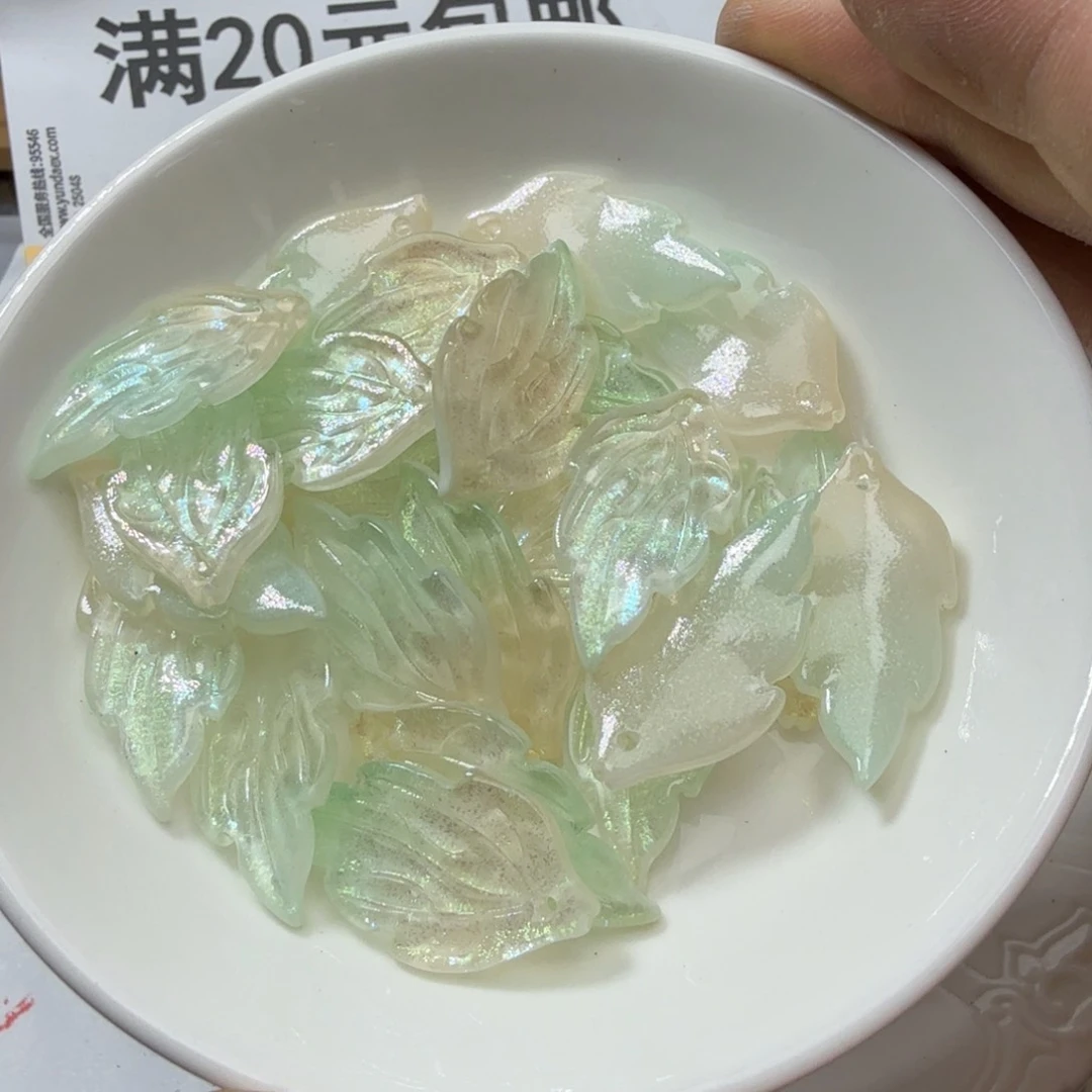 玻璃114号牡丹叶50个