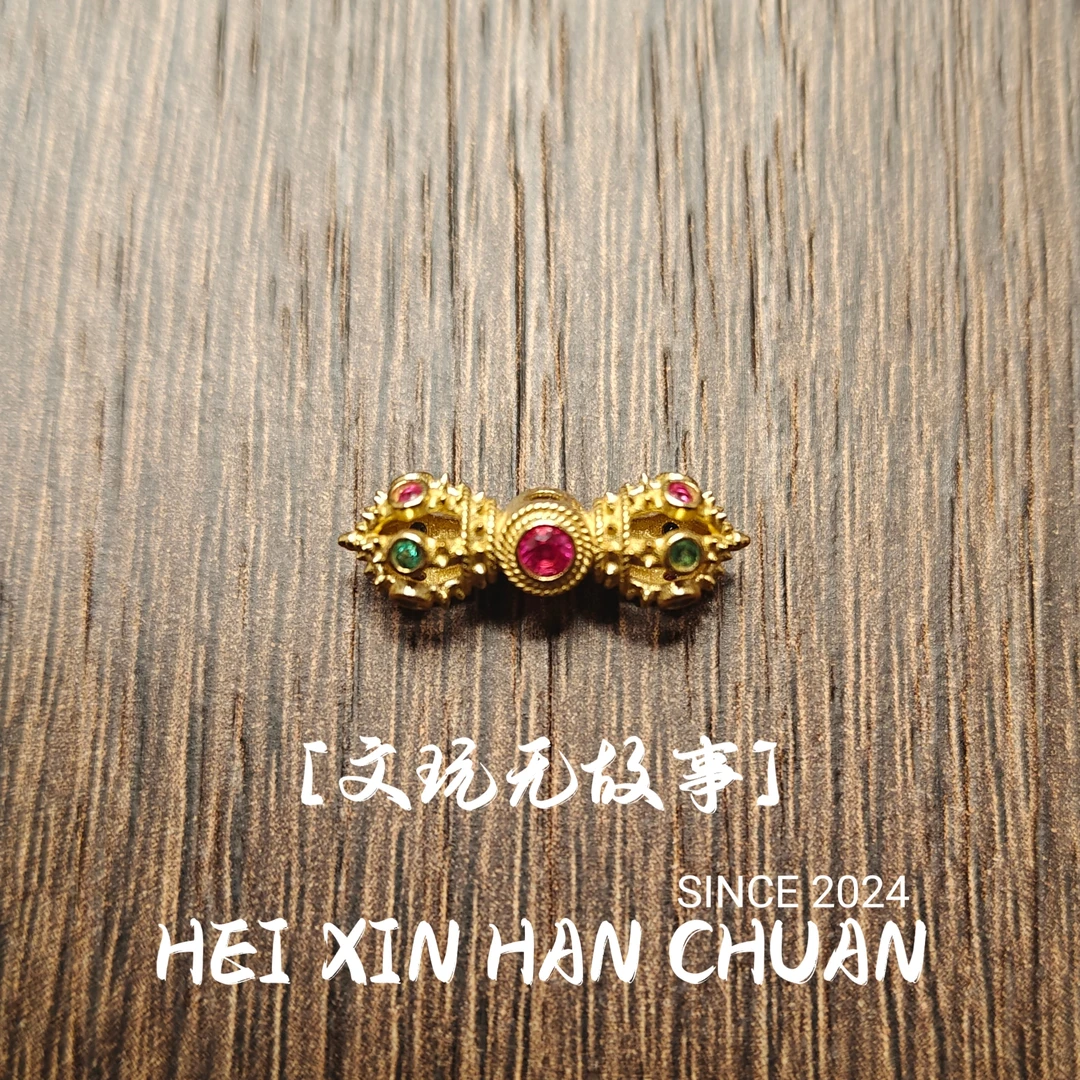 925银银制品 彩钻杵背云一个配饰尺寸