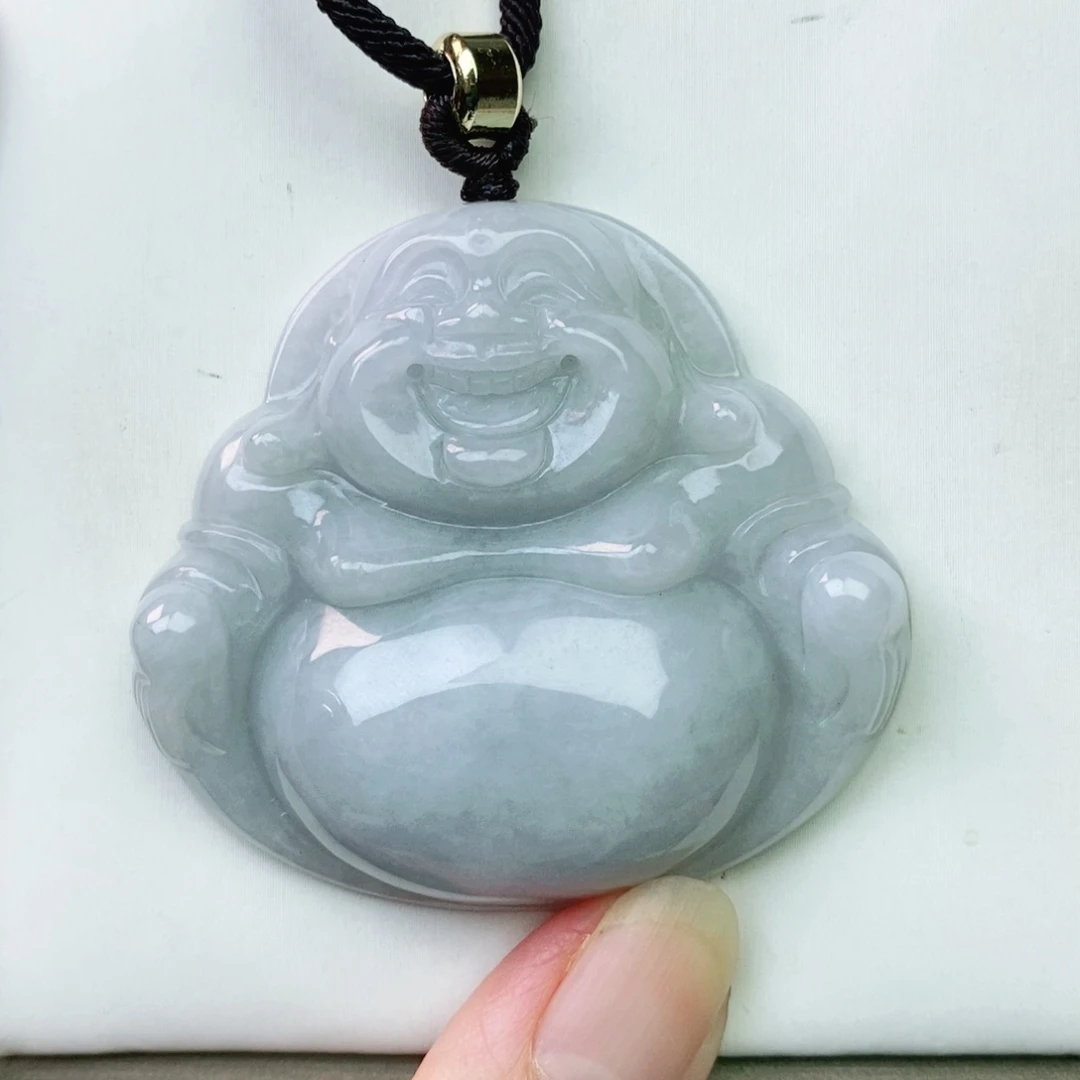 翡翠未镶嵌颈饰佛公