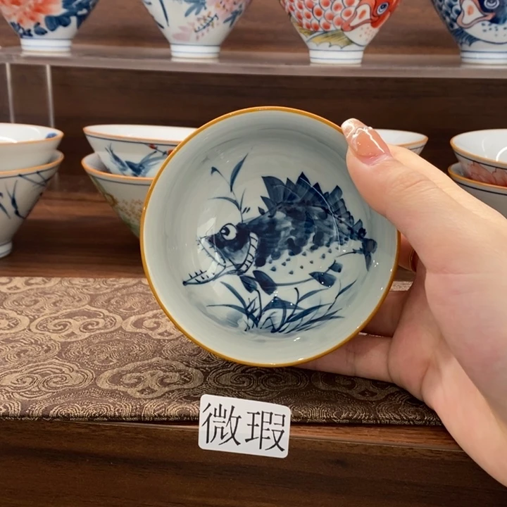 釉下老陶泥手工绘制