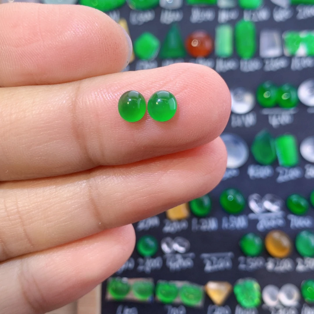 翡翠未镶嵌颈饰天然翡翠玉石绿蛋