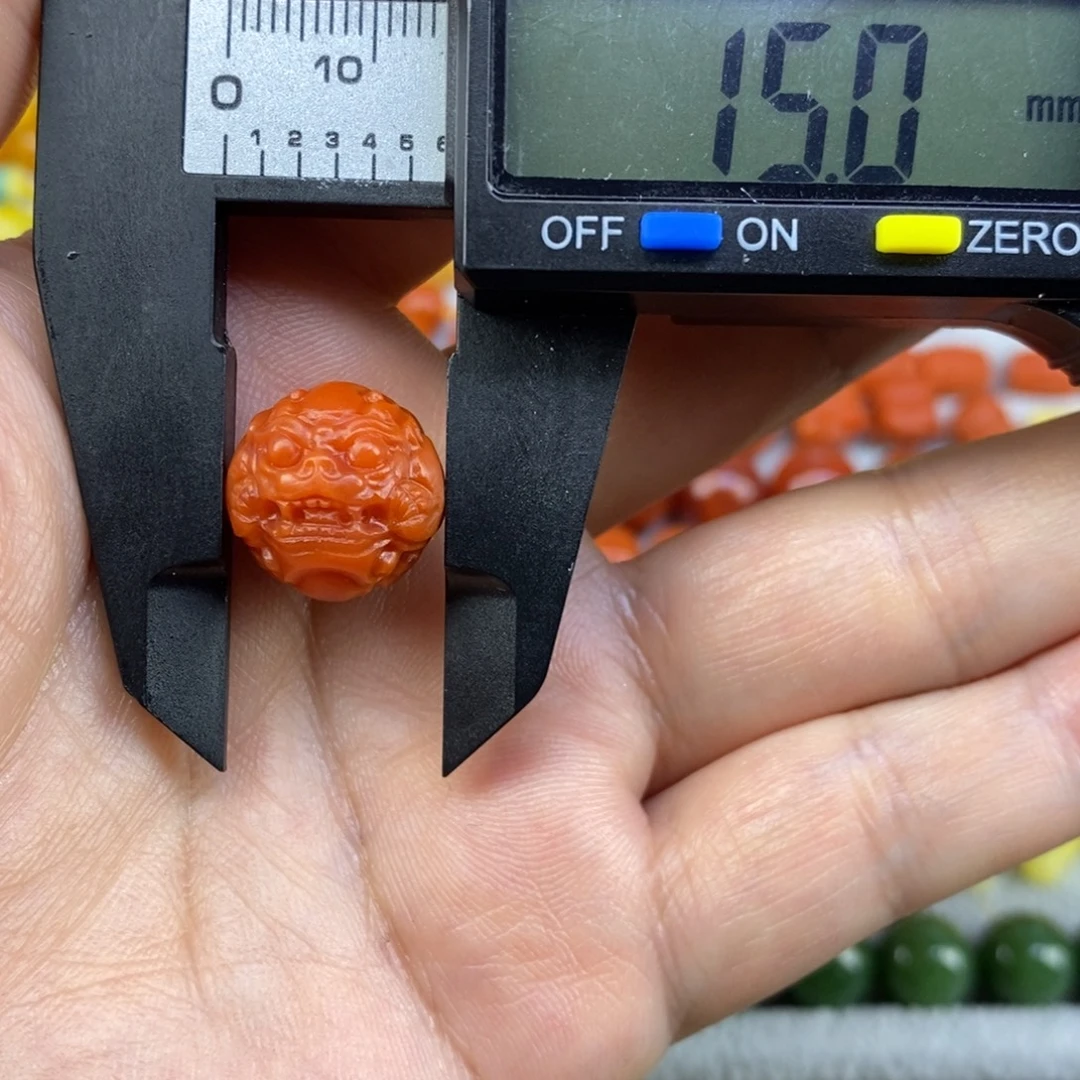 南红玛瑙未镶嵌单珠15mm