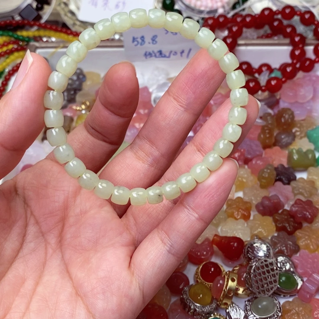 和田玉未镶嵌手链