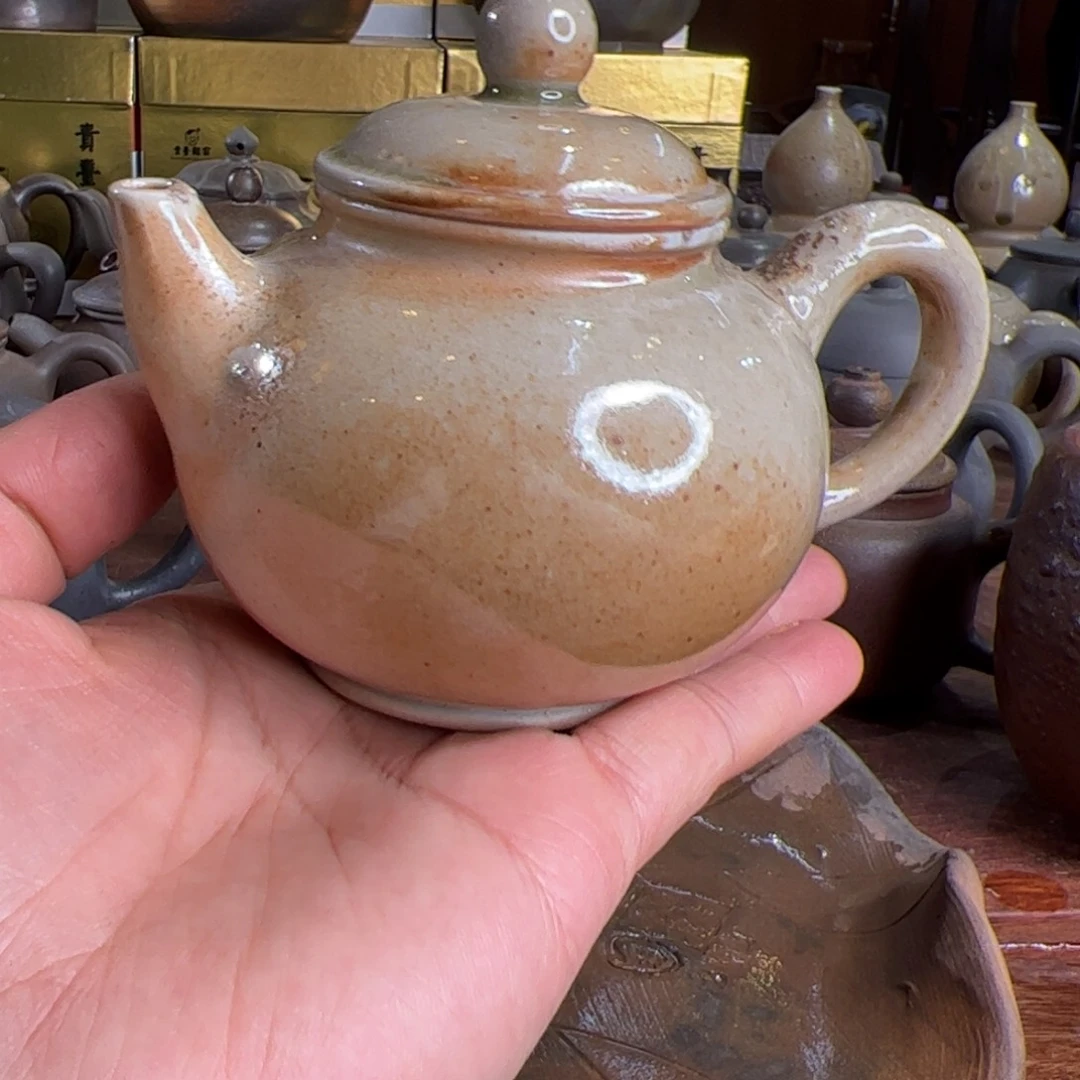 贵台龙窑柴烧茶壶131