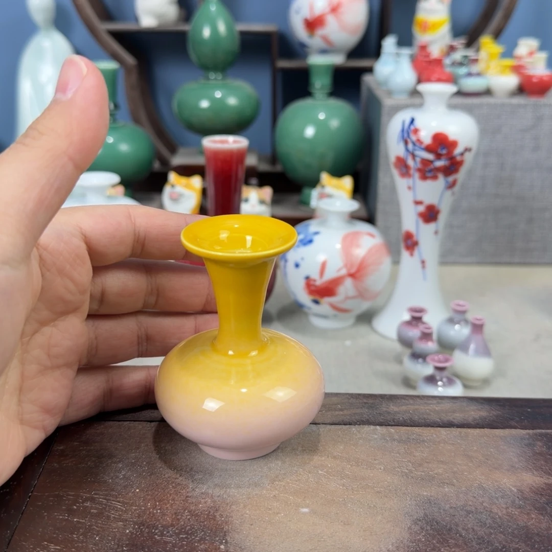 陶瓷手工小花器摆件