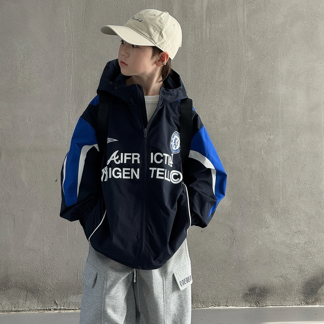 儿童装男童秋装风衣外套2025新款中大童春秋款男孩秋季帅气衣服潮