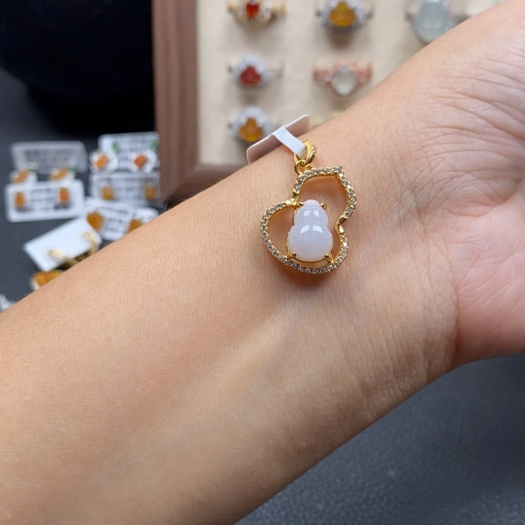 翡翠银S925镶嵌戒指