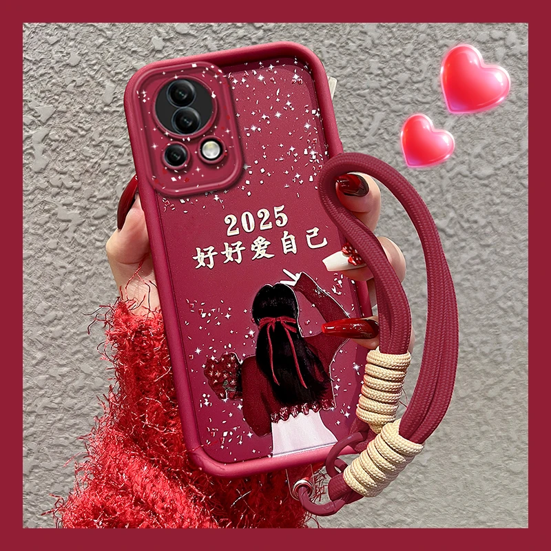 适用【华为Nova13】磨砂手机壳2025好好爱自己女款软防摔卡通