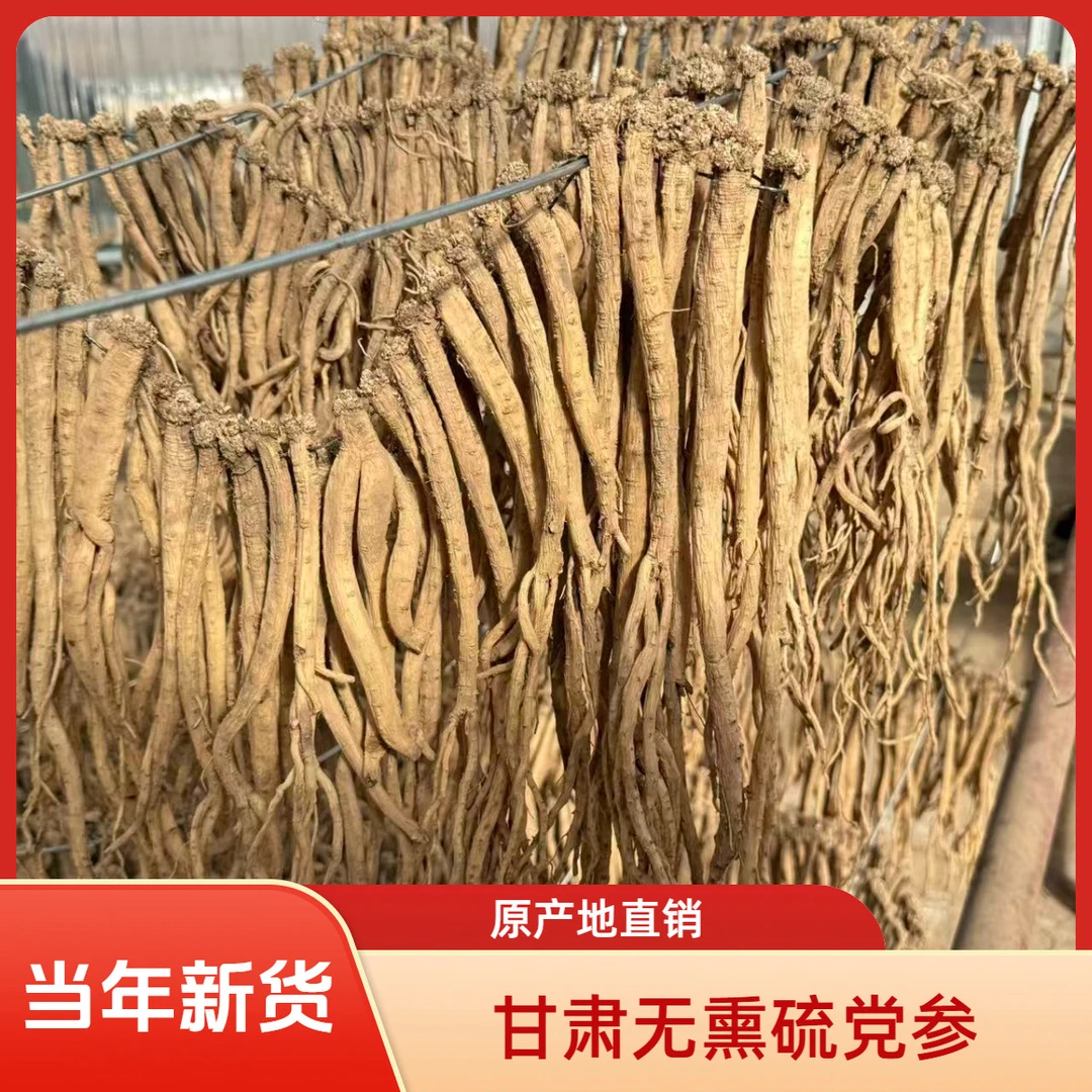 甘肃党参条定西原产地直发干货原色无熏硫泡水炖汤滋补养身