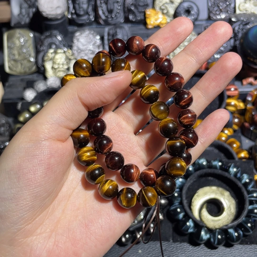 木变石（虎睛石）手串未镶嵌范*