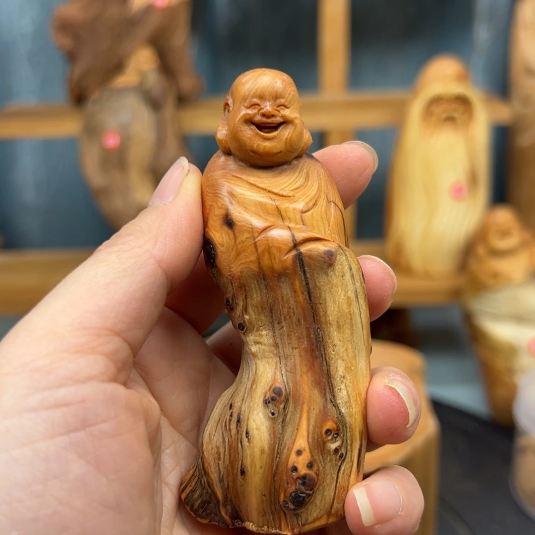 木周崖柏木摆件手把件