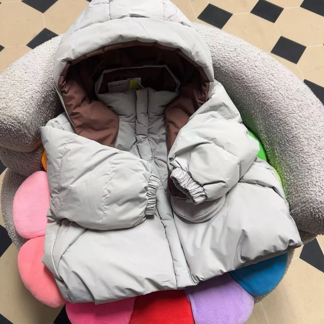 GG568 儿童灰色外套 冬款