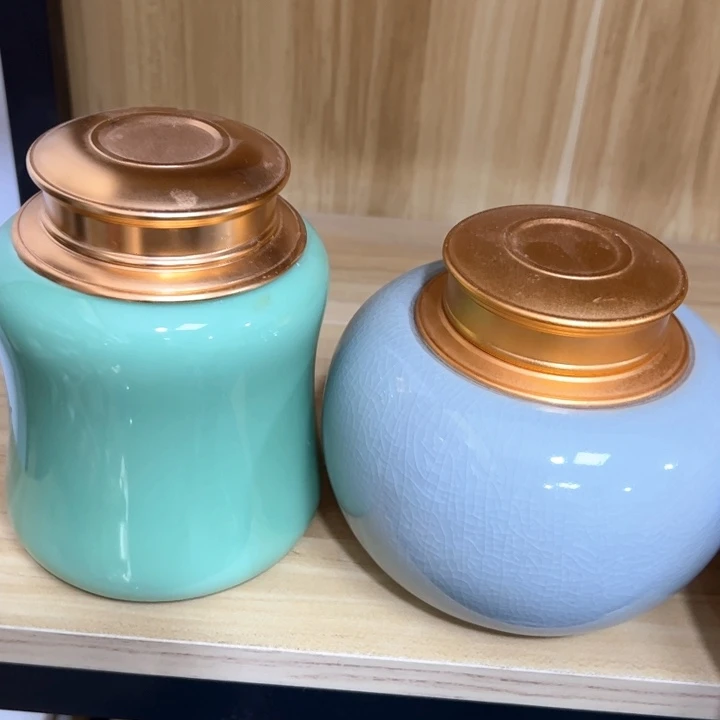 茶叶罐陶瓷家用储物罐轻微瑕疵品介意勿拍