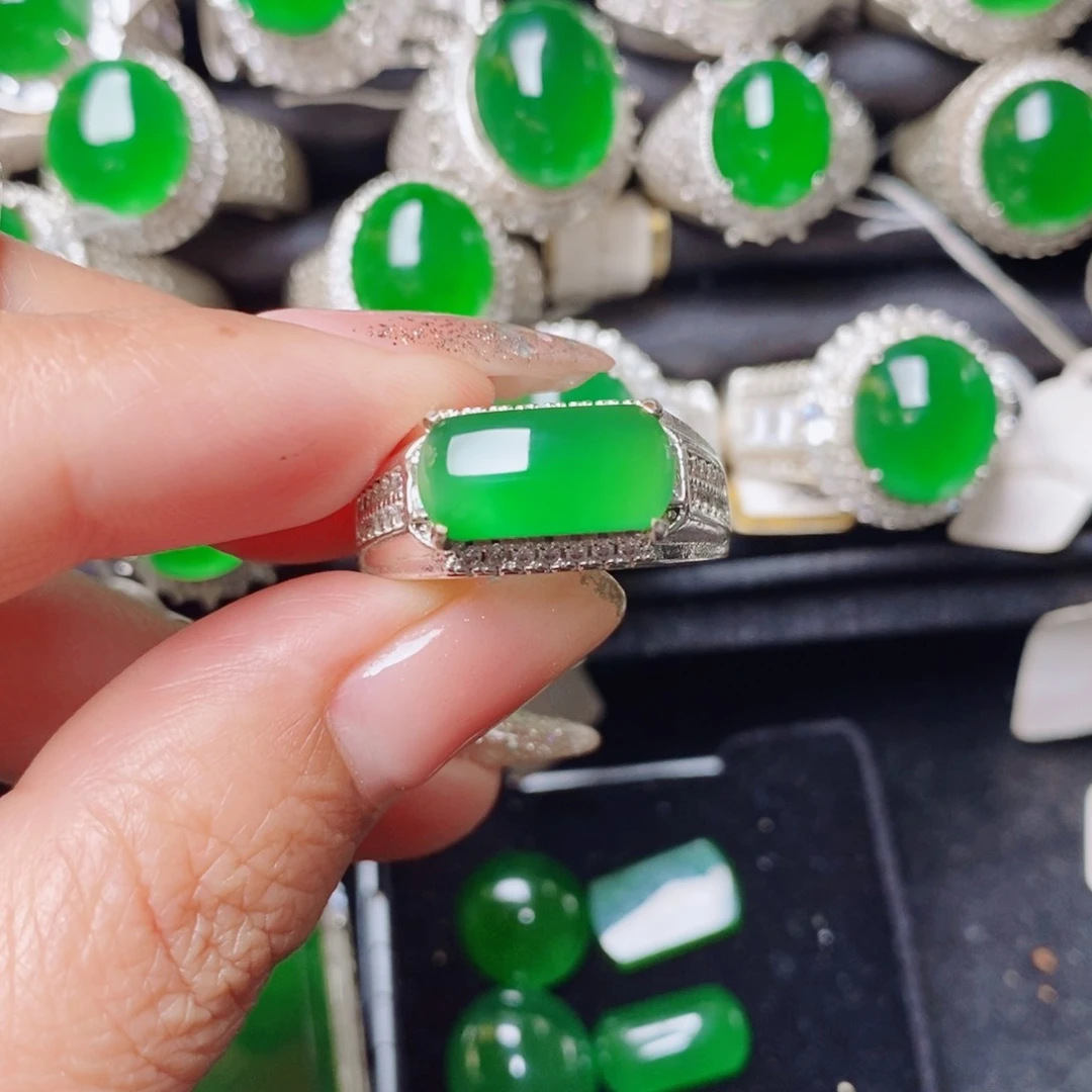 未镶嵌戒指翡翠瑾*天然正品翡翠