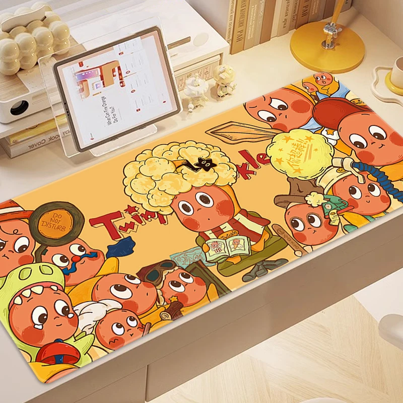 星星人高颜值鼠标垫超大女生办公桌垫电脑垫宿舍键盘垫定制滑鼠垫