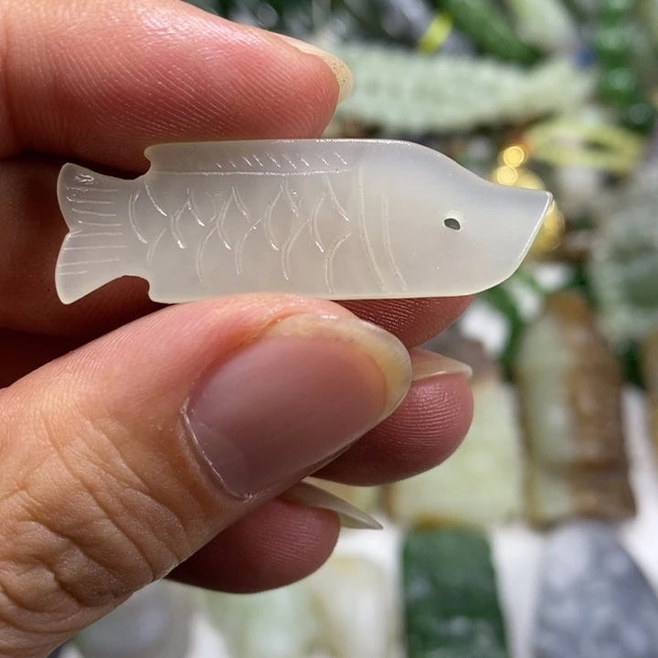 和田玉（糖玉）未镶嵌车挂