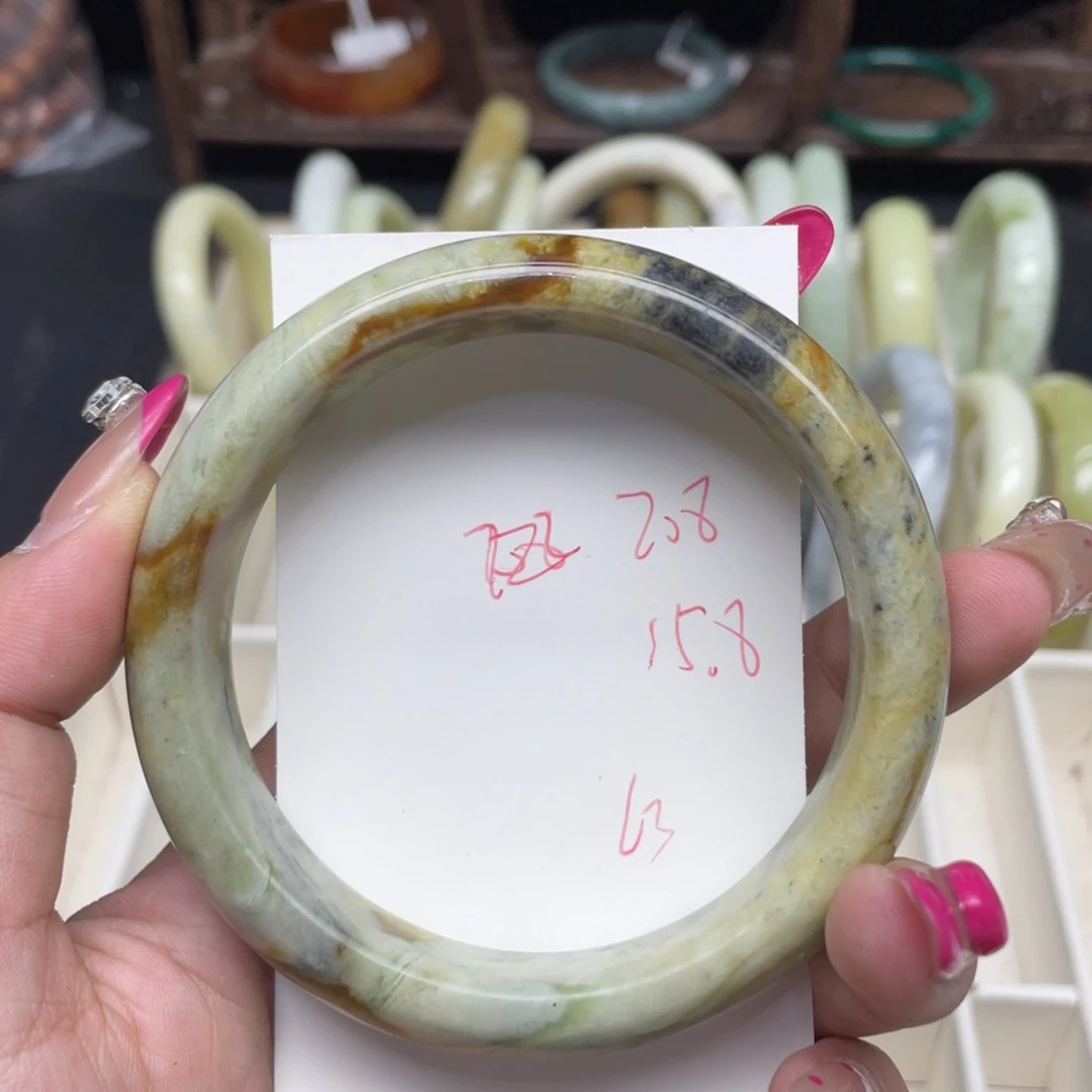 未镶嵌蛇纹石玉手镯