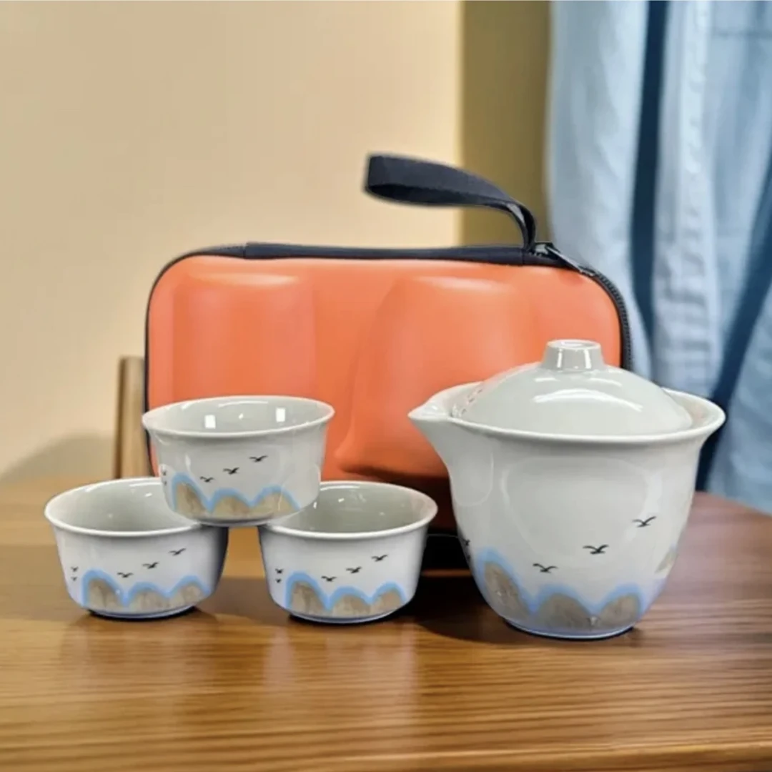 KK0226-麦芽黄远山一壶三杯旅行 套XMG1