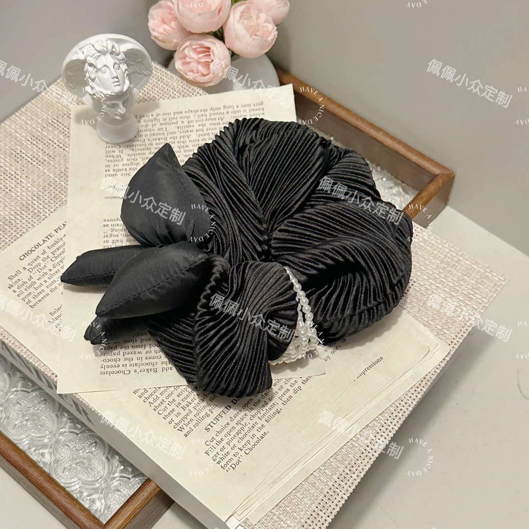 【PEI】泡芙/清新甜美风女日韩飘带气质发圈原创设计发绳头饰