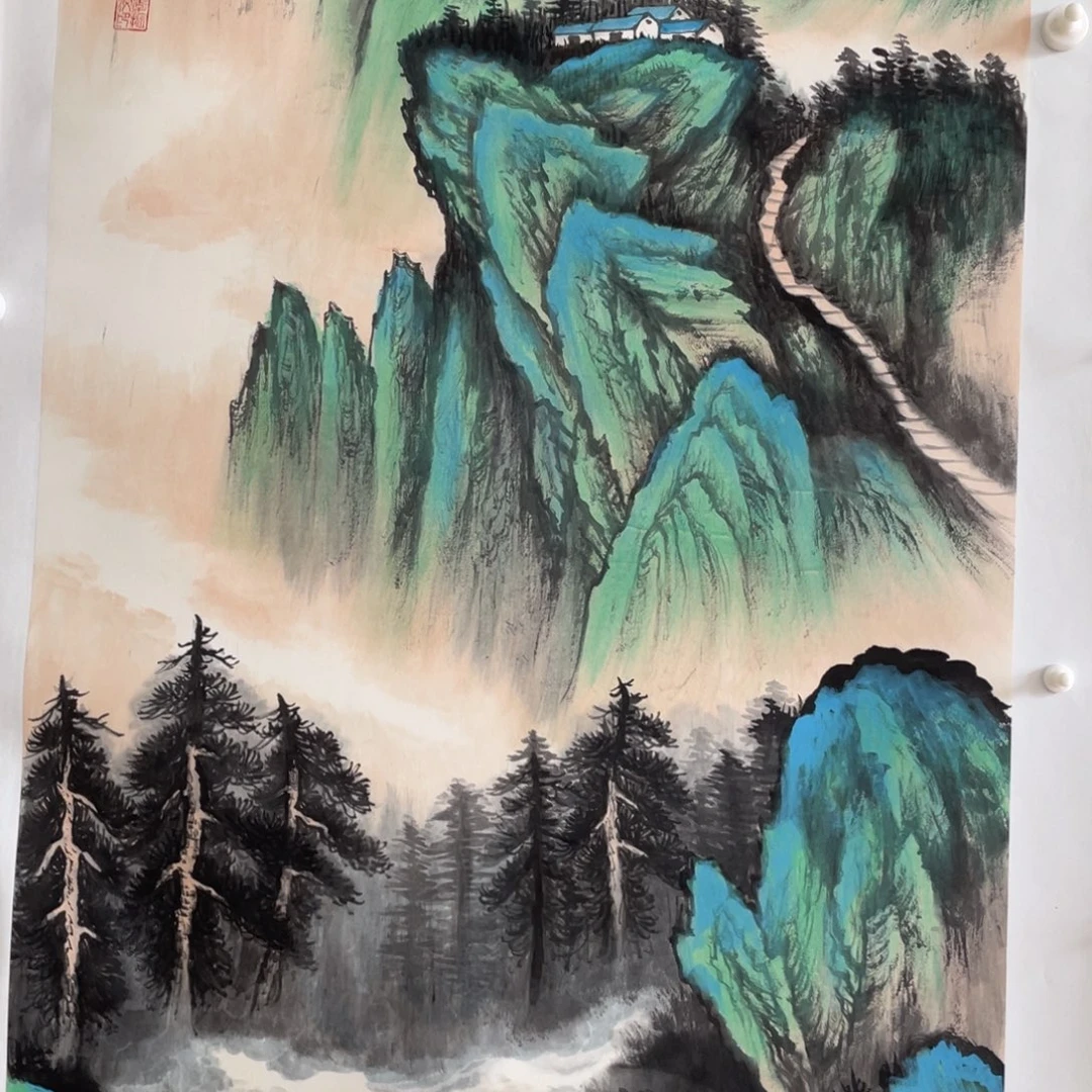 国画李振汶老师绘画