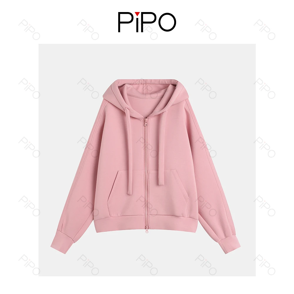PIPO【海绵宝宝】时尚连帽休闲女简约春季宽松舒适女士卫衣DD51W605