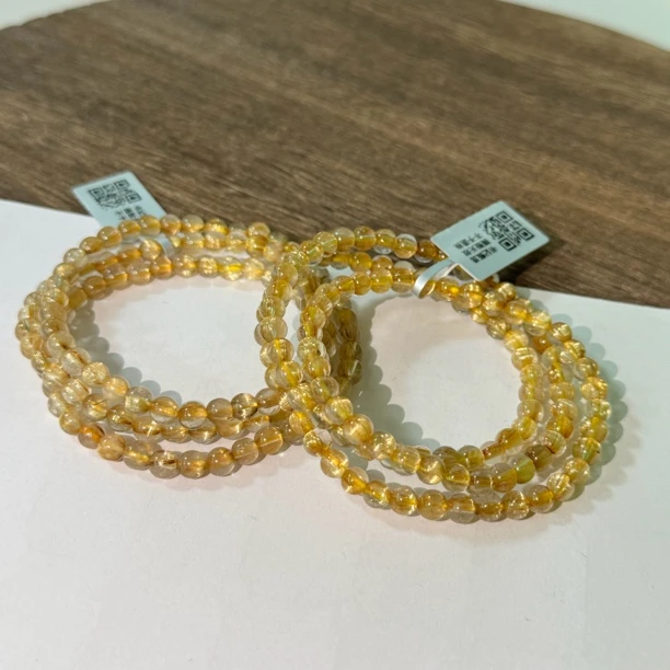 【书记甄选】天然金发晶三圈约5mm 多样性发一件 2953LA