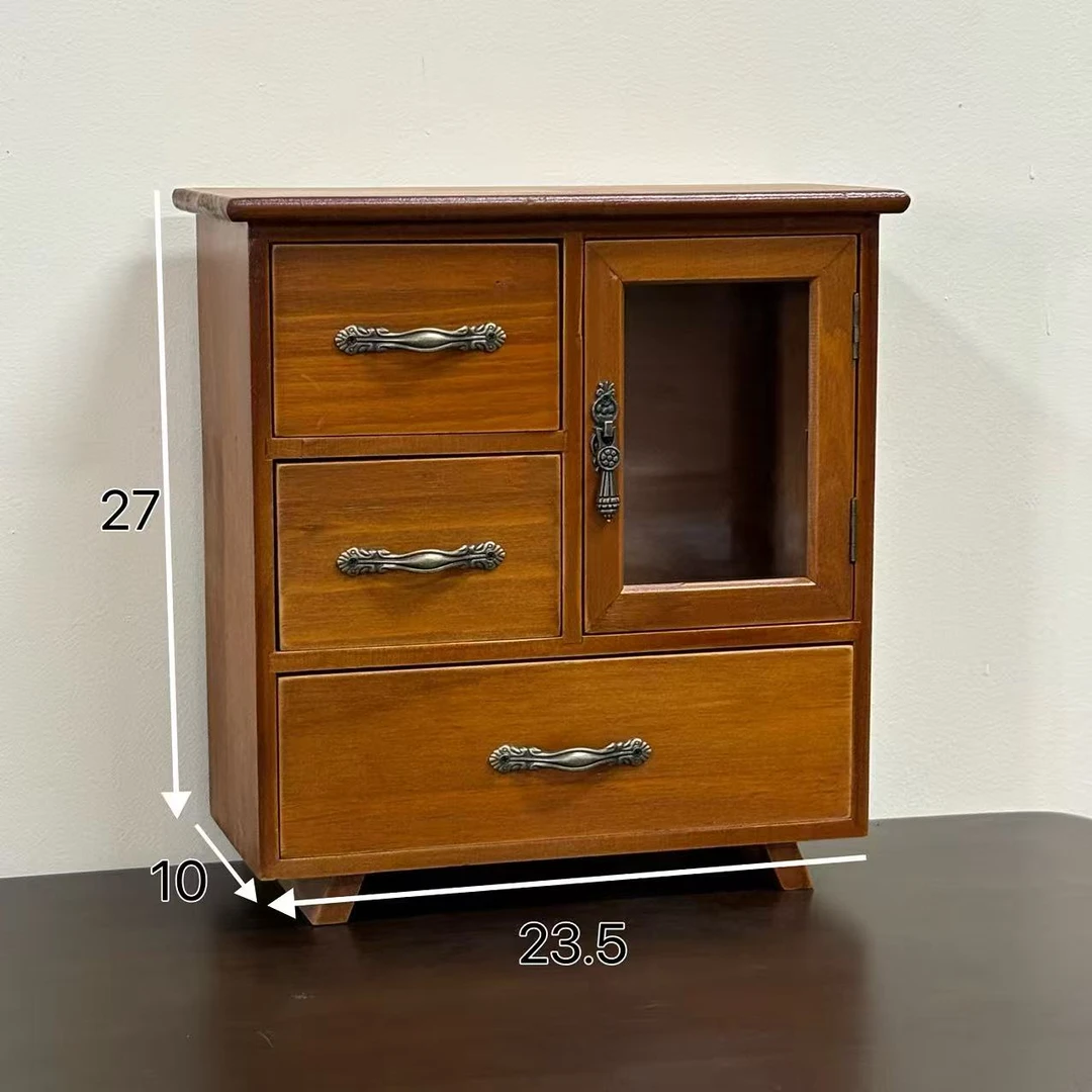 美式乡村实木斗柜复古抽屉式柜子客厅收纳抽屉柜装饰组合储物柜子