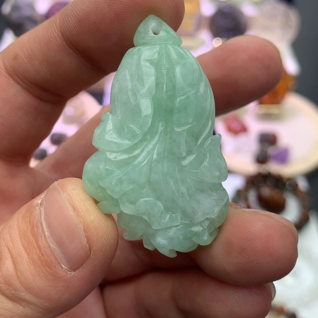 翡翠未镶嵌颈饰吊坠