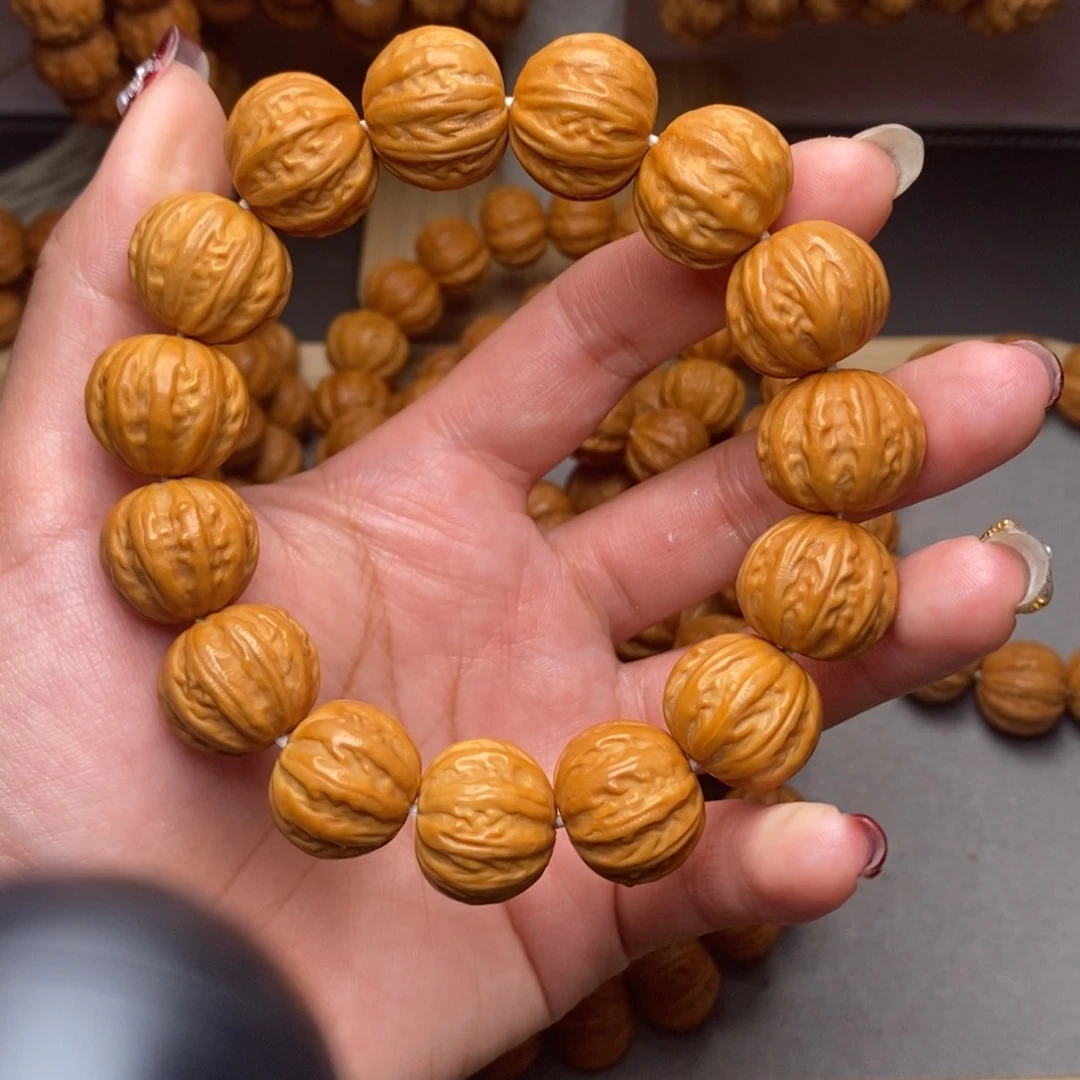 猴头核桃手串18-19mm龙炎全品京八棱