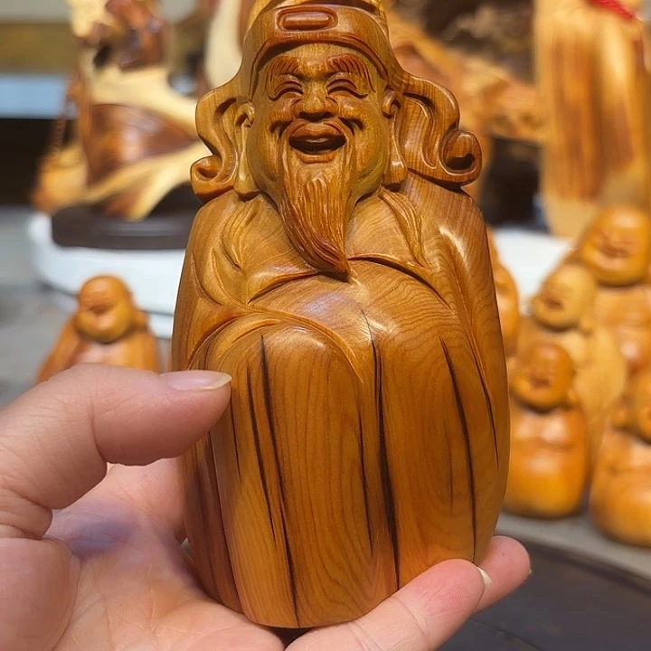 柏木太行崖柏财神爷