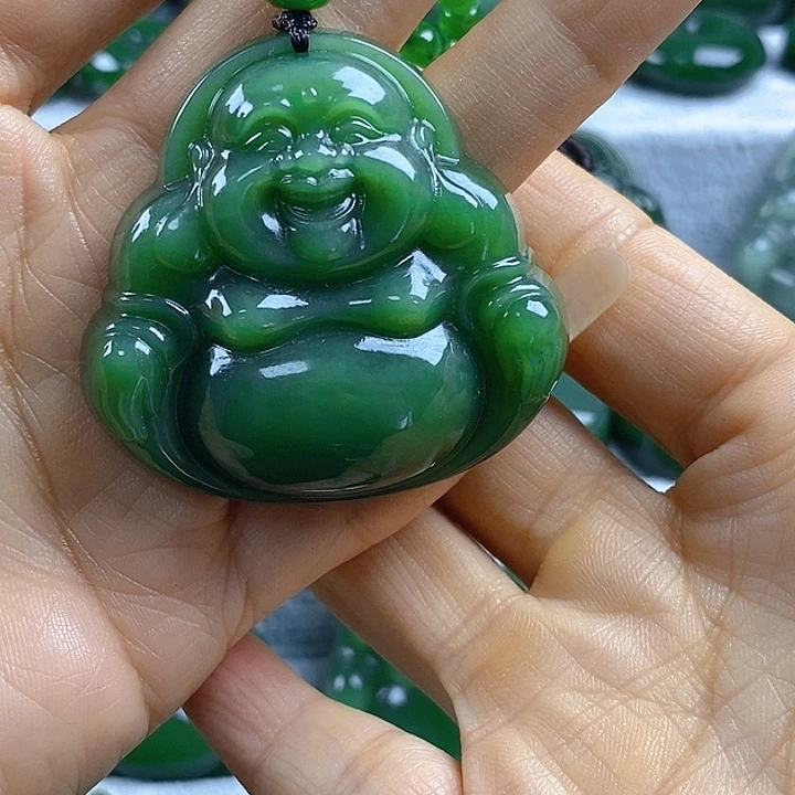 和田玉（碧玉）未镶嵌吊坠(不含链)48
