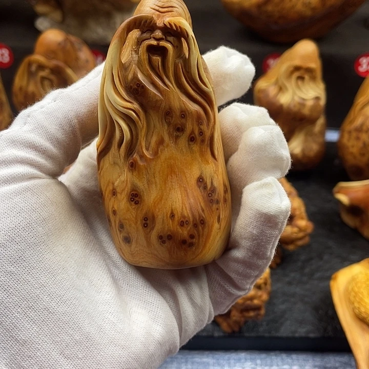 柏木（崖柏）寿星手把件