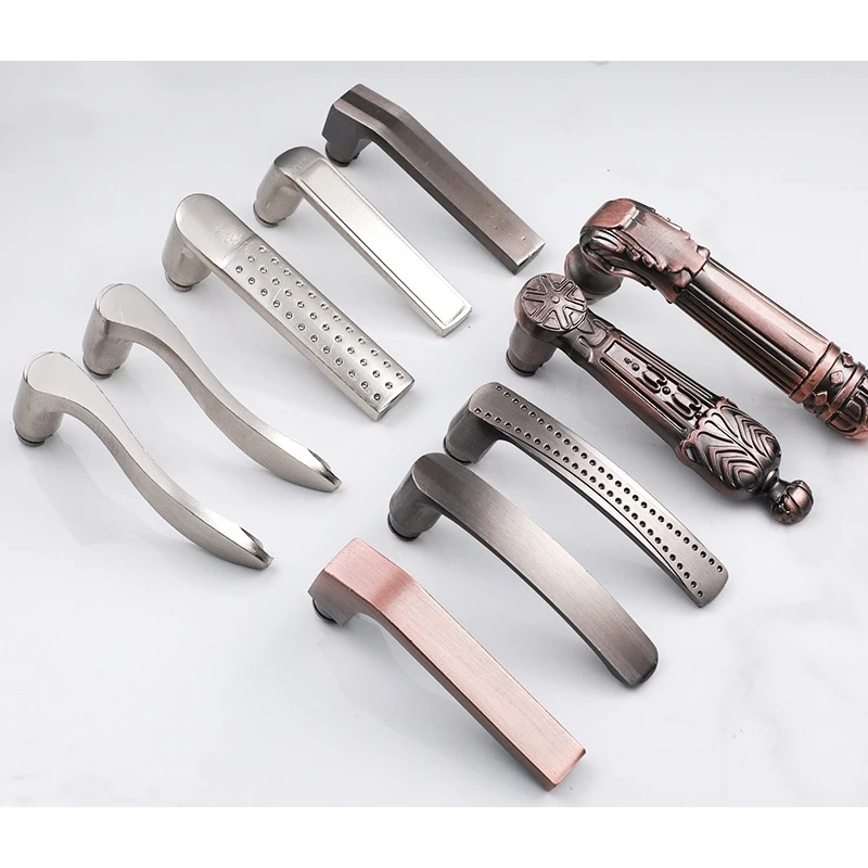 门把手手柄防盗门锁通用型拉手配件大全大门家用把柄入户卧室老式