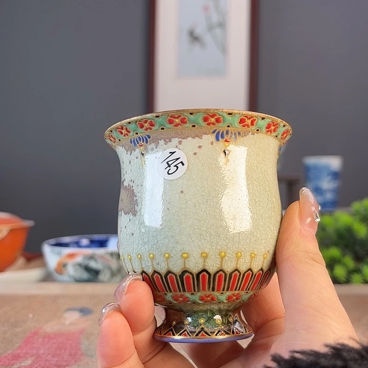 摆件景德镇陶瓷茶杯