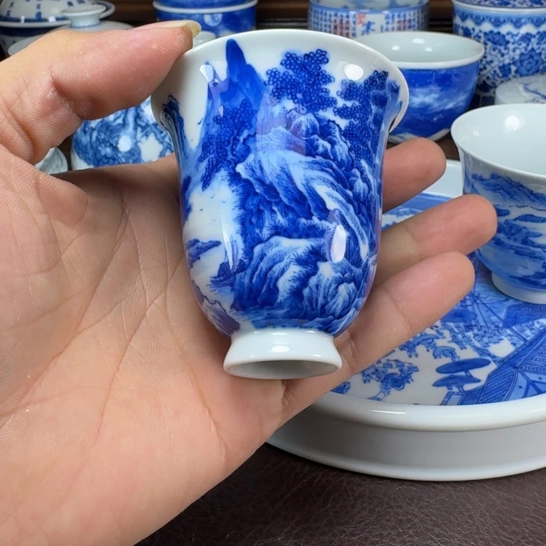 M***e瓷片当代景德镇陶瓷手绘茶具