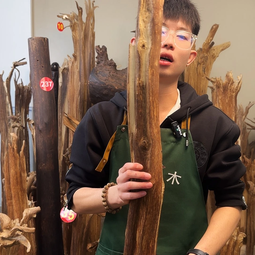 沉香摆件天然沉香原木摆件➕底座