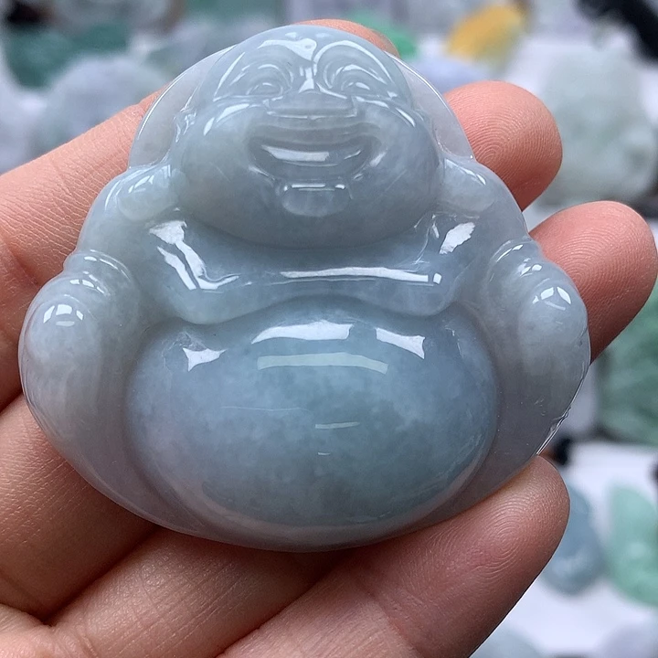 翡翠未镶嵌颈饰大佛福利卡厚11+