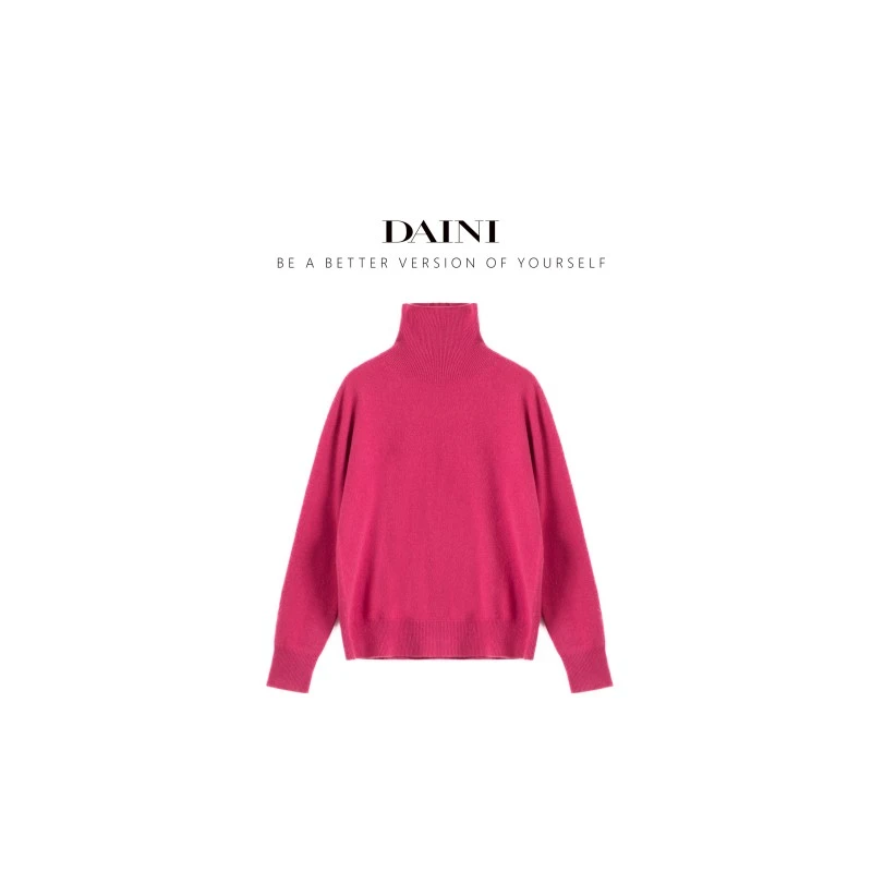 【高领无缝全毛线衫】冬季高领套头软糯线衫光版套头加厚针织衫