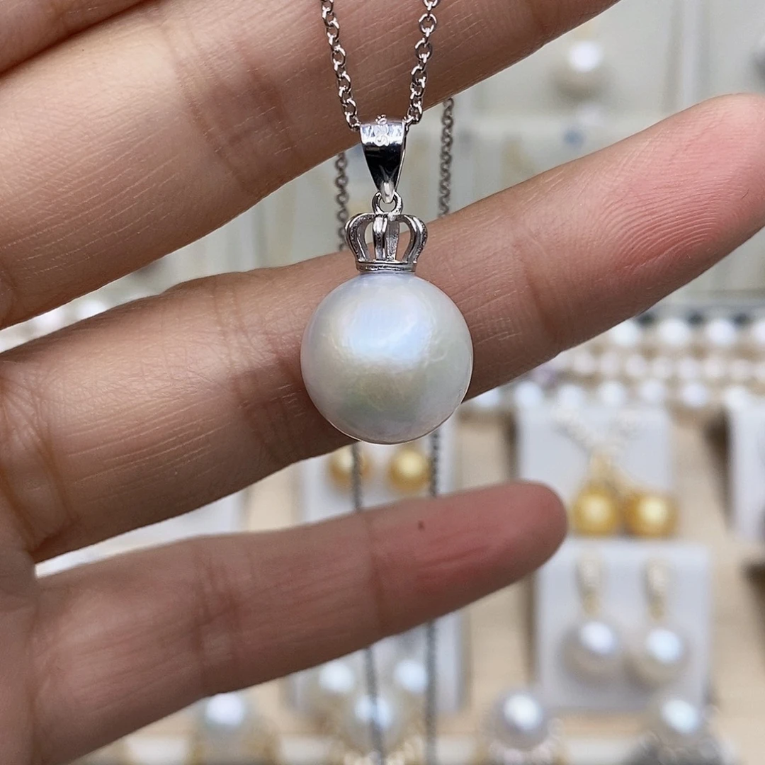 淡水珍珠颈饰银S925镶嵌