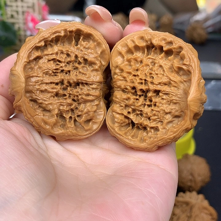 吊坠文玩核桃照**周49加蛇王